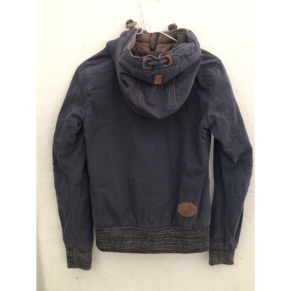 Naketano Brand New World Hooded Jacket Women’s Small Gray Full Zip Casual Hoodie - Picture 3 of 14